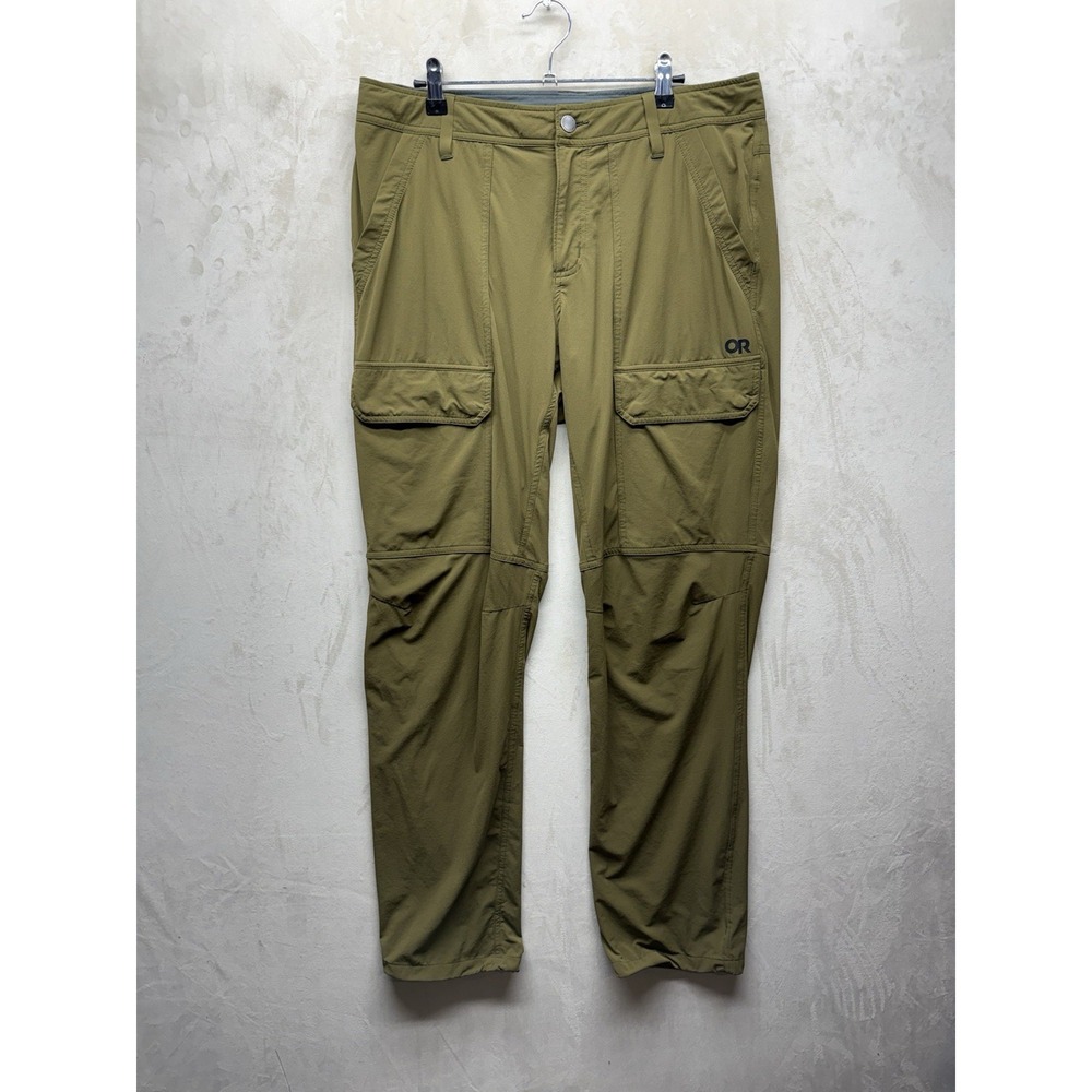 Outdoor Research Pants Men's 34x32 Ferrosi Green Cargo Stretch Hiking Outdoors